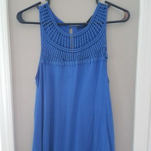 Fun 2 fun blue sleeveless blouse